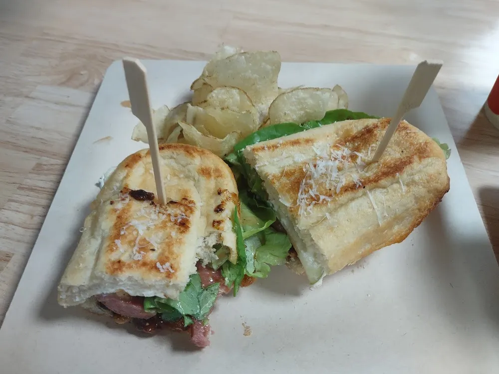 Andouille Sausage and Pear Sandwich